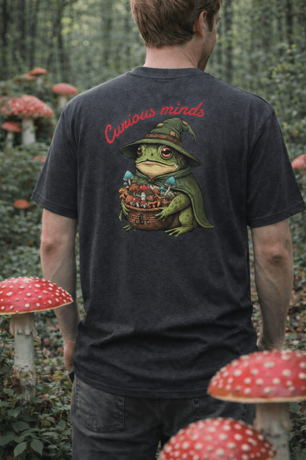 Curious Minds Wizard Frog Tee