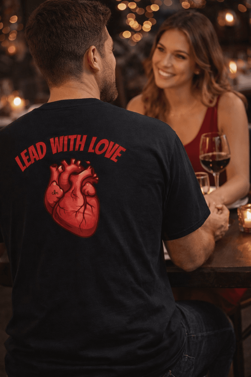 Lead With Love Tee | Back Graphic Chest Pocket Art