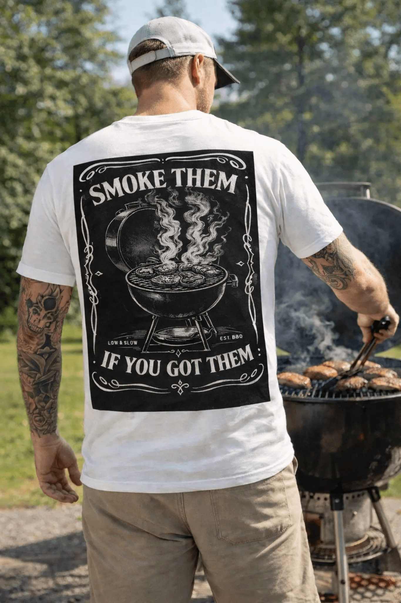 Smoke Them If You Got Them T-Shirt | BBQ Grill Smoking Design