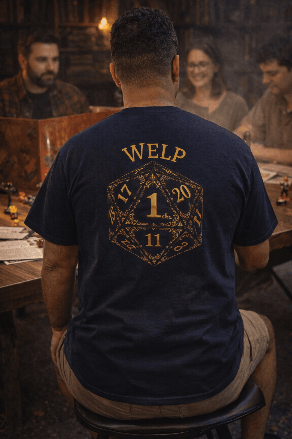 Critical Fail D20 T-Shirt | RPG Dice Roll Tee, Tabletop Gaming Shirt